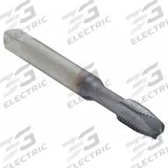 CLEVELAND Spiral Point Tap: #12-24 UNC, H3 / 2B, 2 Flute, Plug Chamfer, TiCN Coated High Speed Steel (MPN C55384)