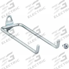 APPROVED VENDOR Double Rod Pegboard Hook: 1/4 in Peg Hole, For 1 in Pegboard Hole Spacing, 10 PK (MPN 5TPD7). Key specifications — Finish: Zinc-Plated; Color: Silver; Locking System: Screw-In; Mounting Type: Surface; Accessory Type: Double Rod Hook; Brand: APPROVED VENDOR.