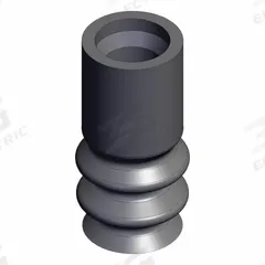 SMC Bellows Pad: Bellows, w/o Adapter, 6 mm Pad Dia, Silicone, Black, 40, 15.5 mm Pad Ht, ZP2 (MPN ZP2-06JS). Key specifications — attr1019101: ZP2-06JS; attr1019103: SMC; attr1019107: 40.
