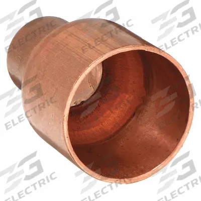 STREAMLINE Sweat Fitting Coupling: 3/8 in CTS x 1/8 in CTS, Cup x Cup, No Center Stop - Wrot Copper Tube Fittings