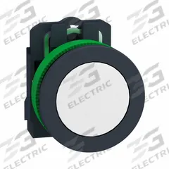SCHNEIDER Flush Push Button Operator: Non-Illuminated, Flush Profile, Non-Metallic, 30 mm, 1NO (MPN XB5FA11). Key specifications — Brand: SCHNEIDER; Action: Momentary; Series: XB5; Push Button Material Type: Non-Metallic.