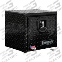BUYERS PRODUCTS Underbody Truck Box: Underbody Truck Box, Single Drop-Down Door Door, Black, Keyed (MPN 1725148). Key specifications — Color: Black; Brand: BUYERS PRODUCTS; Lock Type: Keyed.