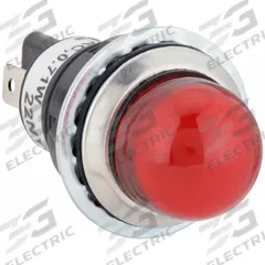 DAYTON Raised Panel Light: 18 mm Panel Mounting Hole Dia, LED, Raised Head (MPN 22NY60). Key specifications — Brand: DAYTON; Electrical Connection: 0.187 in Tab.
