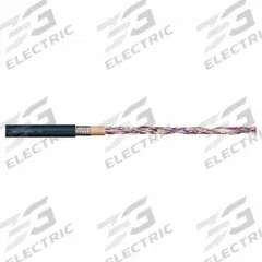 CHAINFLEX Control Cable: 24 AWG, 8 Conductors, Order by the Foot, PUR Jacket, 300 V (MPN CF2-02-08). Key specifications — Conductor Material: Copper; Conductor Configuration: Single; Minimum Bend Radius Factor - Fixed: 3 x OD; Minimum Bend Radius Factor - Flexible: 4 x OD; Includes Ground: No; Minimum Bend Radius Factor - E-Chain: 5 x OD; Resistance Properties: Coolant Resistant; Standards: IEC 60332-1-2.