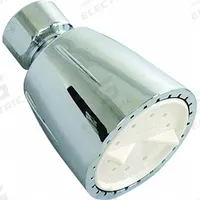 EZ-FLO Fixed Showerhead: 2.5 gpm Fixed Showerhead Flow Rate, ABS, Chrome Finish, Single (MPN 15004)