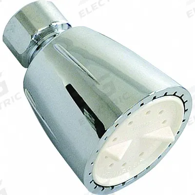 EZ-FLO Fixed Showerhead: 2.5 gpm Fixed Showerhead Flow Rate, ABS, Chrome Finish - Single-Pattern Fixed Showerheads