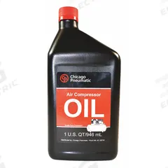 CHICAGO PNEUMATIC Compressor Oil: 1 qt, Bottle, 30 SAE Grade, 68 ISO Viscosity Grade, RCP (MPN 1312101247). Key specifications — attr59744: 42; attr59746: 68; attr59736: No; attr59735: Bottle; attr59738: RCP; attr59749: 30.