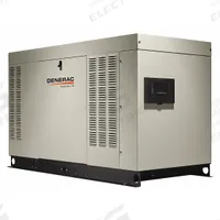 GENERAC Automatic Standby Generator: Natural Gas, Liquid, Three Phase, 120/208V AC, 167 A (MPN RG04845GNAX). Key specifications — Transfer Switch Included: No; Brand: GENERAC; CARB Compliant: No.