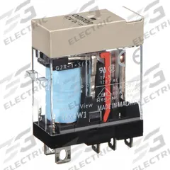 OMRON General Purpose Relay: Socket Mounted, 10 A Current Rating, 12V DC, SPDT, 5 Pins/Terminals (MPN G2R-1-S-DC12(S)). Key specifications — Brand: OMRON; Base Type: Square; Mounting Style: Plug-In; Pin Shape: Flat; Electrical Connection: Quick-Connect; Manufacturer Part Number: G2R-1-S-DC12(S); Operating Current: 10 A at 250V AC (Resistive Load); Series: G2RS Series.