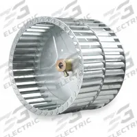 Blower Wheel: Forward-Curved, 5 1/2 in Dia, 5 in W, CW Hub End, Steel Wheel, 2 Inlets, 1/2 in Bore (MPN C550-500D R). Key specifications — Manufacturer Part Number: C550-500D R; Brand: REVCOR; Product Type: Blower Wheel; Rotation: CW Hub End.