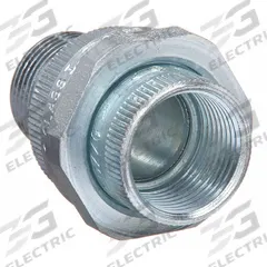 APPLETON ELECTRIC Straight Union - Conduit to Box: Steel, Electroplated, 1/2 in Trade Size (MPN UNY50NR). Key specifications — Ends - Hazardous Fittings: 1/2 in FNPT x 1/2 in MNPT; Finish: Electroplated; Brand: APPLETON ELECTRIC.