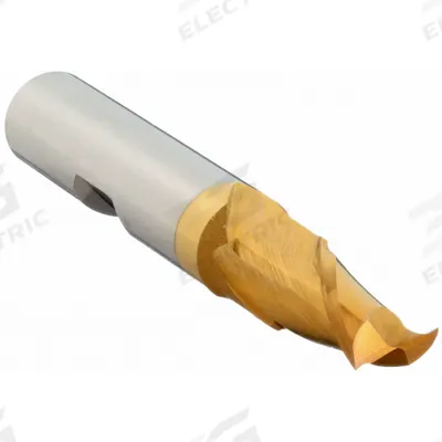 CLEVELAND Square End Mill: High Speed Steel, TiN Coated, 2 Flute, 3/8" Mill Dia - General Purpose High-Speed Steel Square End Mills