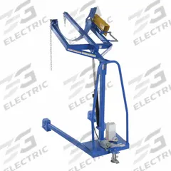 VESTIL Drum Carrier: Casters, 800 lb Wt Capacity, Metal, 59.69 in Vertical Lift, Hydraulic, Vertical (MPN HDC-305-60). Key specifications — For Drum Capacity: 55 gal; Drum Orientation: Vertical; Brand: VESTIL; Portability: Casters; Housing Material: Steel; For Drum Material: Metal; Drum Securing Mechanism: Chain; Power Source: Hydraulic.