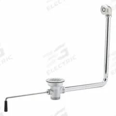 T&S BRASS Drain Assembly: Brass, Chrome, 4 1/2 in Overall Ht, 4 1/2 in Overall Dia, Threaded (MPN B-3952-01). Key specifications — Product Type: Drain Assembly; Brand: T&S BRASS; Finish: Chrome; Material: Brass; Includes Overflow: Yes; Includes: Overflow Tube and Head.