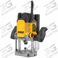 DEWALT Router: Full-Size, Plunge Base, 3 hp, Variable Speed, 22,000 RPM, 1/4 in_1/2 in Collet (MPN DWE625). Key specifications — attr326433: Soft-Start; attr241172: Router; attr217717: 120V AC; attr217680: DEWALT.