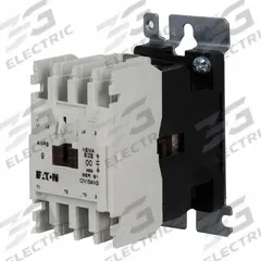EATON NEMA Magnetic Contactor: Non-Reversing, 3 Poles, NEMA Size 00, 9 A, 480V AC (MPN CN15AN3CB). Key specifications — Brand: EATON.
