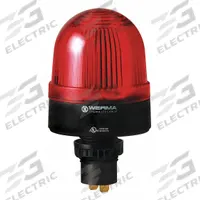 WERMA Warning Light: Red, Xenon, M22 Thread, 115V AC, 2 1/4 in Overall Dia, 4 1/16 in Overall Ht (MPN 20810067). Key specifications — Brand: WERMA; Lens Color: Red; Mounting Location: Threaded Mount; Operating Voltage: 115V AC.
