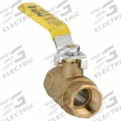 APPROVED VENDOR Manual Two-Way Ball Valve: 3/4 in, Brass, Straight, FIP x FIP, Full Port Ball Port (MPN 107-824NL). Key specifications — Brand: APPROVED VENDOR; Handle: Lever.