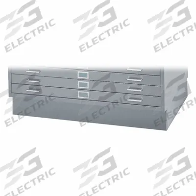 SAFCO PRODUCTS Flat File Cabinet Base: Gray, 6 in Overall Ht, 32 3/4 in Overall Dp - Bases for Flat File Cabinets