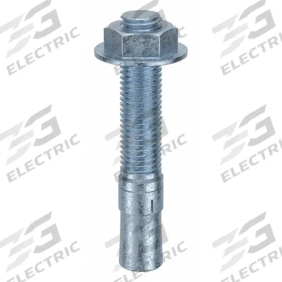 MKT FASTENING Wedge Anchor: 4 3/4 in Overall Lg, 3/4 in Dia, 3/4"-10 Thread Size, Steel - Steel Wedge Anchors