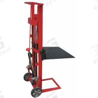DAYTON Platform Lift Truck: 750 lb, 1/2 in to 54 in, Steel, 22 in L x 30 in W Platform, Foot Pump (MPN 2MPU6). Key specifications — Brand: DAYTON; Caster/Wheel Configuration: (2) Axle-Mounted.