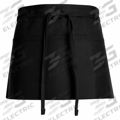 RED KAP Waist Apron: Black, 11 in Overall Lg, 23 in Overall Wd - Waist Aprons