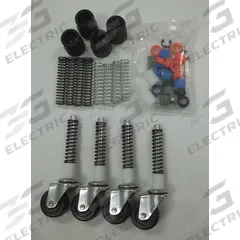 COTTERMAN Ladder Caster Kit: For Rolling Ladders, Swivel, 4 Casters, 2 in Wheel Dia, Casters (MPN SU2539). Key specifications — Caster Type: Swivel; Includes: 70-75 Durometer; Brand: COTTERMAN; Compatible Ladder Type: Rolling Ladders; Compatible with Series: 1500; Product Type: Caster.