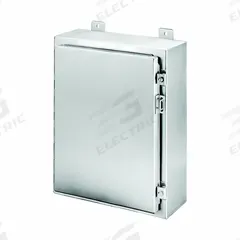 HOFFMAN Enclosure: 304 Stainless Steel, 36 in x 24 in x 8 in, NEMA 12/13/3/3R/3RX/4/4X, Solid Cover (MPN A36H2408SSLP). Key specifications — Brand: HOFFMAN; Closure Method: Clamps; Enclosure Material: 304 Stainless Steel; Knockouts: Not Included.
