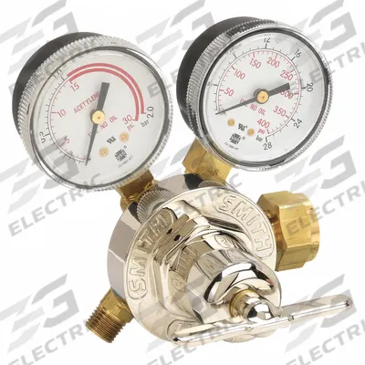 SMITH EQUIPMENT Gas Regulator: Single Stage, CGA 520 Inlet, 9/16"-18 M LH Outlet, 15 psig - Fuel Gas Regulators