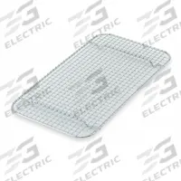 VOLLRATH Wire Grate: 18 in Overall Lg, 10 in Overall Wd, 22 ga Gauge, Stainless Steel, NSF Certified (MPN 20028)