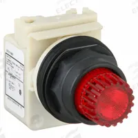 SCHNEIDER Extended Push Button: Red, 30 mm Mounting Size, Non-Metallic, Momentary (MPN 9001SK2L1R). Key specifications — Brand: SCHNEIDER; Action: Momentary; Series: 9001SK; Push Button Material Type: Non-Metallic.