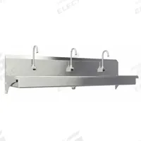 SANI-LAV Wash Station: 3 Stations, 5 in Bowl Dp, 65 in Bowl Lg, 16 1/2 in Bowl Wd, Faucet Included (MPN 5A3A). Key specifications — Includes Side Splash: Side Splash Not Included; Series: Scrub Sinks; Brand: SANI-LAV; Power Source: AC Powered.