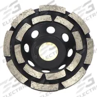 HUSQVARNA Segment Cup Grinding Wheel: Double Row, 4" Dia, 5/8-7/8" Arbor, 12 Segment, Vari-Grind G65 (MPN LW2-2). Key specifications — Series: Vari-Grind G65; Brand: HUSQVARNA.