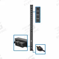 EATON TRIPP LITE PDU: Single-Phase, 120V AC, 12 Outlets, 5-15/20R, 0 RU, Front Facing, 10 ft Cord Lg (MPN PDUV30-36). Key specifications — Plug Type: NEMA L5-30P; Brand: EATON TRIPP LITE; Phase: Single-Phase; Maximum Input Voltage: 120V AC; Receptacle Type: 5-15/20R; Facing: Front.