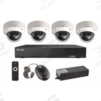 VITEK Video Surveillance Digital Systems: Dome, 4 Cameras Included, 2.8 mm Max Focal Lg, 5MP, 12V DC (MPN VT-TH5KT410TD-2). Key specifications — Brand: VITEK; Camera Operating Voltage: 12V DC; Camera Resolution: 5MP; Lens Type: Fixed.