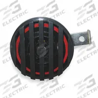 WOLO Electric Horn: 36V DC, High Tone, Electric, Black, Enamel/Painted, 114 dB Sound Level - Max (MPN 357-36). Key specifications — Type: High Tone; Brand: WOLO; Compatible Vehicle Type: Material Handling Equipment; Finish: Painted; Includes: Zinc Plated L-Mounting Bracket; Color: Black.