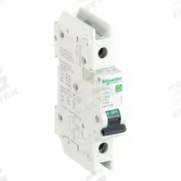 SCHNEIDER ELECTRIC IEC Miniature Circuit Breaker: 35 A Amps, 60V DC, 14kA at 120/240V AC, C60BP (MPN M9F42135). Key specifications — Brand: SCHNEIDER; DC Voltage Rating: 60V DC; Max. AIR Rating: 14kA at 120/240V AC; Terminal Connection: Screw Clamp; AC Voltage Rating: 240/415V AC.