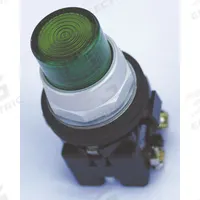 EATON Extended Push Button: Green, 30 mm Mounting Size, Non-Metallic, Momentary (MPN HT8GBGF7). Key specifications — Brand: EATON; Action: Momentary; Series: HT800; Push Button Material Type: Non-Metallic.