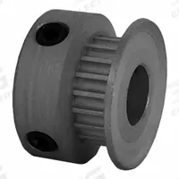 DAYTON Timing Pulley: Modified Curvilinear, Fixed, For GT Timing Belt Section, For 3 mm Belt Wd (MPN 19-2P03-6CA3). Key specifications — Brand: DAYTON; Finish: Clear Anodized; For Belt Series: Powerhouse®.
