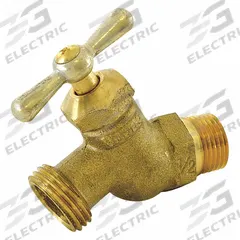 APPROVED VENDOR Hose Bibb: Tee, Brass, Brass, 1/2 in Inlet Connection Size, IP (MPN 20205). Key specifications — Brand: APPROVED VENDOR; Design: No Kink; Body Material: Brass; Handle Material: Brass; Handle Type: Tee; Inlet Connection Type: IP; Product Type: Hose Bibb.
