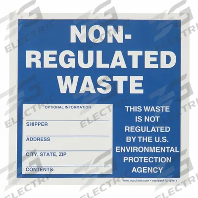 ACCUFORM Handling Label: 6 in x 6 in, 6 in Label Wd, 6 in Label Ht, Paper, Label - Waste