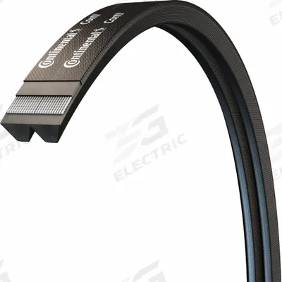 CONTINENTAL V-Belt: 2/C115, 2 Ribs, 119 in Outside Lg, 1 49/64 in Top Wd - C Section Banded V-Belts