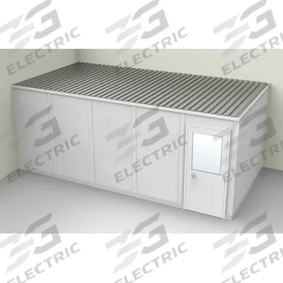 PORTA-FAB Modular In-Plant Office: 20 ft x 10 ft x 8 ft, 2 Walls, Vinyl-Covered Drywall - 2-Wall Unassembled In-Plant Offices