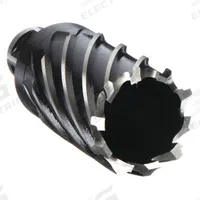 MILWAUKEE Annular Cutter: 1 1/2 in Cutter Dia, 2 in Max Cutting Dp, Black Oxide, High Speed Steel (MPN 49-59-2150). Key specifications — attr253884: No; attr253885: Black Oxide; attr253886: High Speed Steel; attr253887: Weldon Flat; attr253888: Fractional Inch; attr277149: MILWAUKEE.