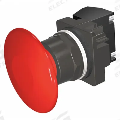 Siemens Mushroom Head Push Button: Non-Illuminated, Mushroom Head Profile, Non-Metallic - Mushroom-Head Push Buttons