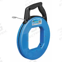 IDEAL Marked Fish Tape: 120 ft Lg, Manual Wind Tape Retraction, Flat Tape Shape, 12 in Case Dia (MPN 31-066). Key specifications — attr306613: 31-066; attr306630: Tuff-Grip Pro; attr306618: Tuff-Grip Pro Case; attr306631: Winder Slide; attr306616: IDEAL; attr542118: Manual Wind; attr544274: 12 in.