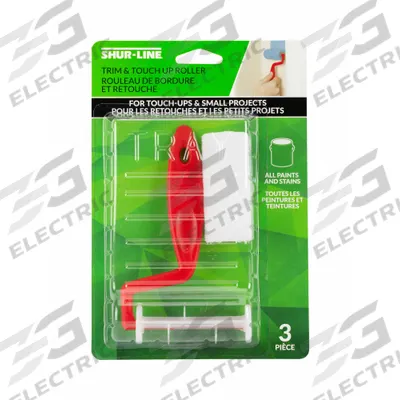 SHUR-LINE Mini Paint Roller Kit: Plastic Frame Roller Frame, 3 in Roller Lg - Roller & Tray Kits