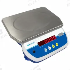 ADAM EQUIPMENT Food Scale: 8 1/4 in Weighing Surface Dp, 11 3/4 in Weighing Surface Wd, LED, ABW 32. Key specifications — Readability: 0.01 lb, 5 g; Brand: ADAM EQUIPMENT; IP Rating: Not IP Rated.