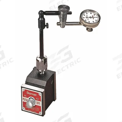 STARRETT Back Plunger Dial Indicator & Mag Base Set: 0 in to 0.2 in, Inch - Dial Indicator & Base Sets