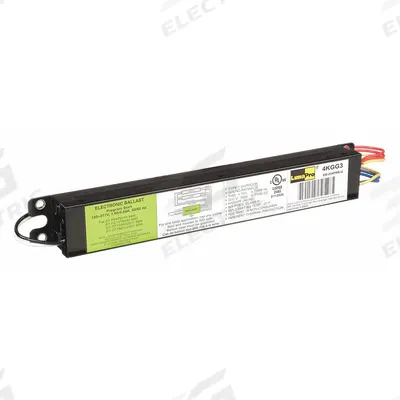 APPROVED VENDOR Fluorescent Ballast: 120 to 277V AC, 1/2 Lamps Supported - Programmed Rapid Start Electronic Fluorescent Ballasts